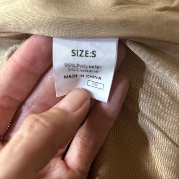 Quilted Tan Jacket - Picture 3 of 3